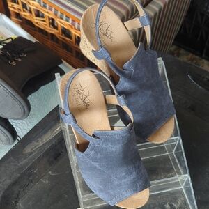 Life Stride Women's Casual Blue Sandals